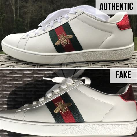 gucci trainers fake vs real